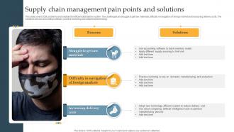 Supply Chain Management Pain Points And Solutions