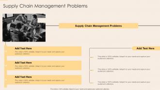 Supply Chain Management Problems In Powerpoint And Google Slides Cpb