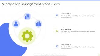 Supply Chain Management Process Icon