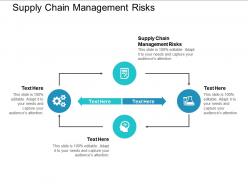 Supply chain management risks ppt powerpoint presentation slides vector cpb
