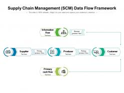 Supply chain management scm data flow framework