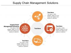 Supply chain management solutions ppt powerpoint presentation gallery clipart images cpb