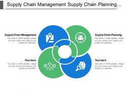 Supply chain management supply chain planning supply chain strategy