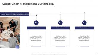 Supply Chain Management Sustainability In Powerpoint And Google Slides Cpb
