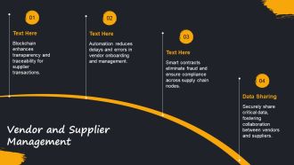 Supply Chain Management Using Blockchain Technology PPT Structure AT Customizable Informative