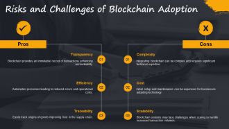 Supply Chain Management Using Blockchain Technology PPT Structure AT Colorful Informative