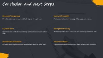 Supply Chain Management Using Blockchain Technology PPT Structure AT Attractive Informative