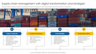 Supply Chain Management With Digital Transformation And Strategies