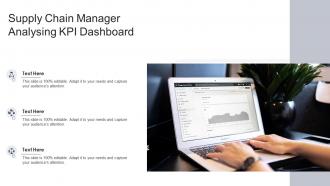 Supply chain manager analysing kpi dashboard