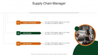 Supply Chain Manager In Powerpoint And Google Slides Cpb