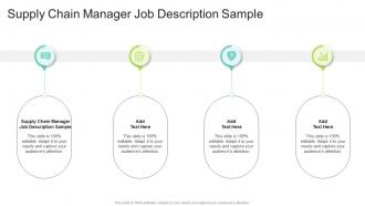 Supply Chain Manager Job Description Sample In Powerpoint And Google Slides Cpb