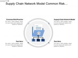 Supply chain network model common risk practice establish aesthetic