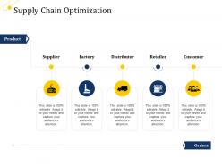 Supply chain optimization distributor ppt powerpoint professional background