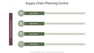 Supply Chain Planning Control In Powerpoint And Google Slides Cpb