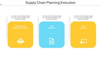 Supply Chain Planning Execution In Powerpoint And Google Slides Cpb