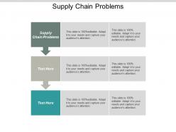 Supply chain problems ppt powerpoint presentation gallery design inspiration cpb
