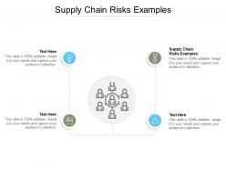 Supply chain risks examples ppt powerpoint presentation file graphic images cpb