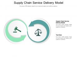 Supply chain service delivery model ppt powerpoint presentation styles show cpb