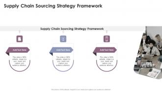 Supply Chain Sourcing Strategy Framework In Powerpoint And Google Slides Cpb