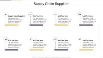 Supply Chain Suppliers In Powerpoint And Google Slides Cpb