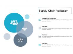 Supply chain validation ppt powerpoint presentation inspiration guide cpb