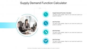 Supply Demand Function Calculator In Powerpoint And Google Slides Cpb