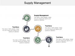 Supply management ppt powerpoint presentation pictures icon cpb