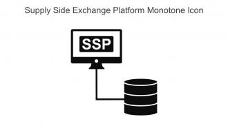 Supply Side Exchange Platform Monotone Icon In Powerpoint Pptx Png And Editable Eps Format