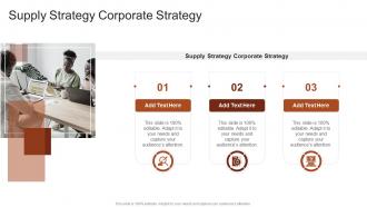 Supply Strategy Corporate Strategy In Powerpoint And Google Slides Cpb