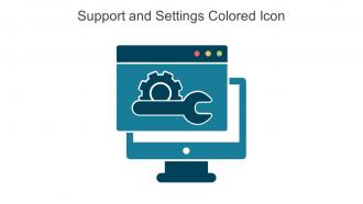 Support And Settings Colored Icon In Powerpoint Pptx Png And Editable Eps Format