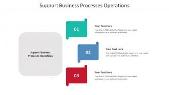 Support Business Processes Operations Ppt Powerpoint Presentation File Example Cpb
