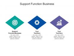 Support function business ppt powerpoint presentation gallery display cpb