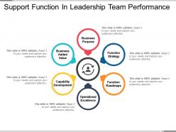 Support function in leadership team performance