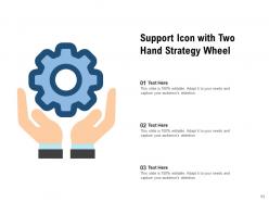 Support Icon Customer Friendship Arrow Rotating Strategy