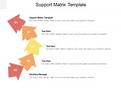 Support matrix template ppt powerpoint presentation professional diagrams cpb