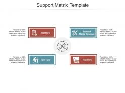 Support matrix template ppt powerpoint presentation slides files cpb
