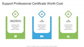 Support Professional Certificate Worth Cost In Powerpoint And Google Slides Cpb