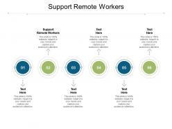 Support remote workers ppt powerpoint presentation infographics aids cpb