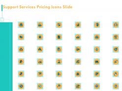Support services pricing icons slide ppt powerpoint presentation aids