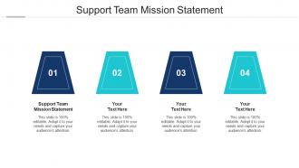 Support Team Mission Statement Ppt Powerpoint Presentation File Guidelines Cpb