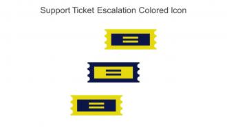 Support Ticket Escalation Colored Icon In Powerpoint Pptx Png And Editable Eps Format