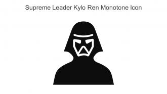 Supreme Leader Kylo Ren Monotone Icon In Powerpoint Pptx Png And Editable Eps Format