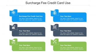 Surcharge Fee Credit Card Use Ppt Powerpoint Presentation Layouts Background Cpb
