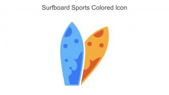 Surfboard Sports Colored Icon In Powerpoint Pptx Png And Editable Eps Format