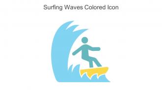 Surfing Waves Colored Icon In Powerpoint Pptx Png And Editable Eps Format