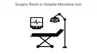 Surgery Room In Hospital Monotone Icon In Powerpoint Pptx Png And Editable Eps Format