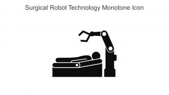Surgical Robot Technology Monotone Icon In Powerpoint Pptx Png And Editable Eps Format