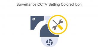 Surveillance CCTV Setting Colored Icon In Powerpoint Pptx Png And Editable Eps Format