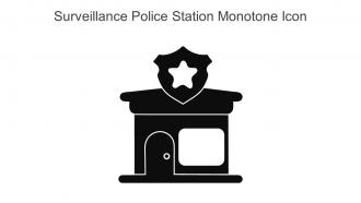 Surveillance Police Station Monotone Icon In Powerpoint Pptx Png And Editable Eps Format