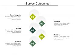 Survey categories ppt powerpoint presentation infographic template layouts cpb